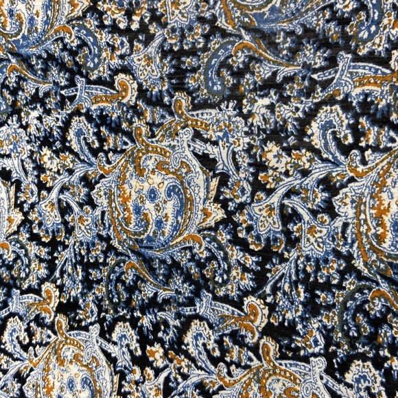 Lucky Brand Blue/Brown Paisley Print. HI-Low Hem. Size Large. - Picture 6 of 8